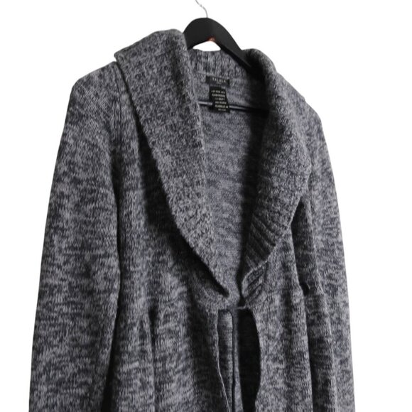 Aritzia Talula Lambswool Cashmere Blend Heavy Marled Knit Cardigan Size Small - Picture 2 of 6